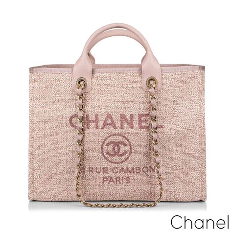 chanel pink tote 2015|chanel deauville pink bag.